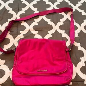 Michael Kors Pink Crossbody Bag with Adjustable Strap